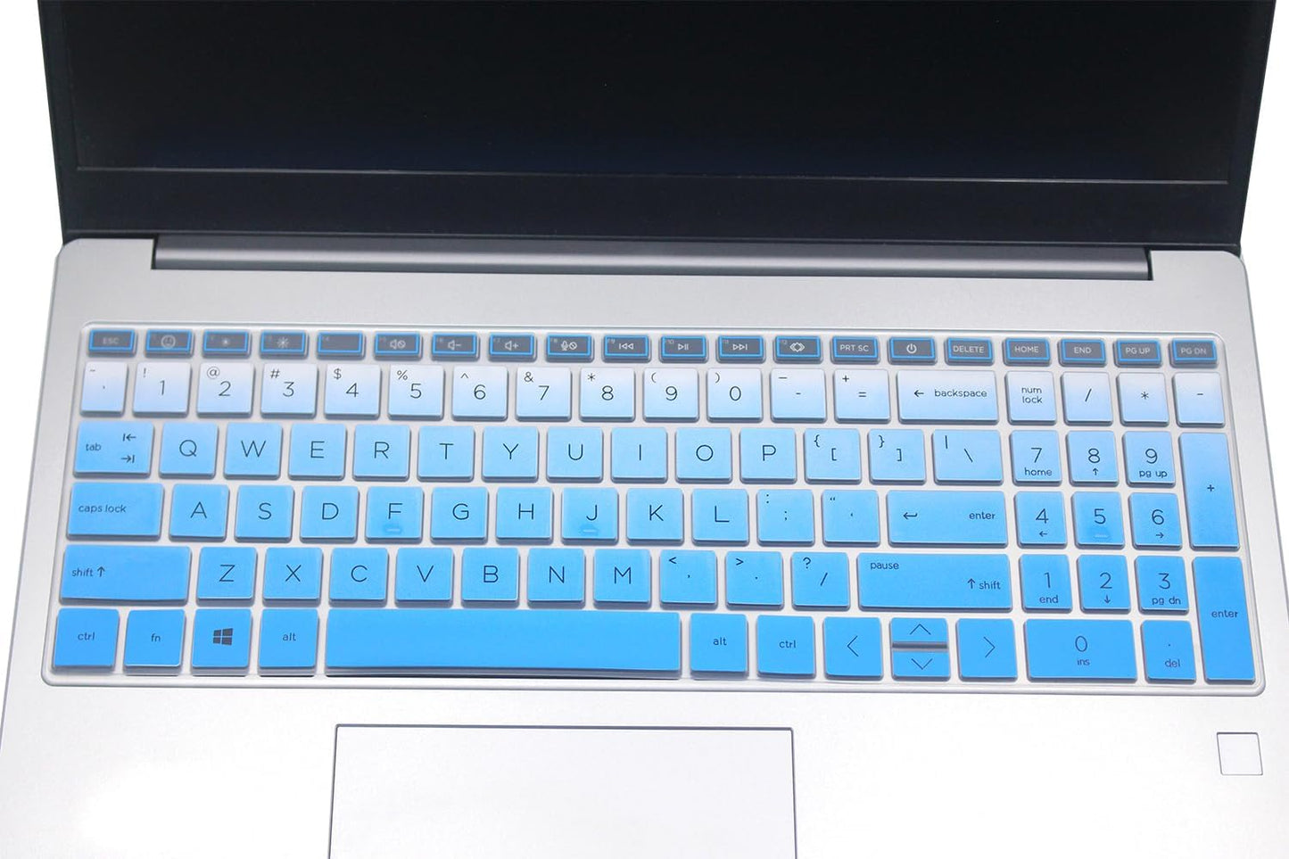Gradient Blue Keyboard Protector: Stylish Protection for Your Keyboard