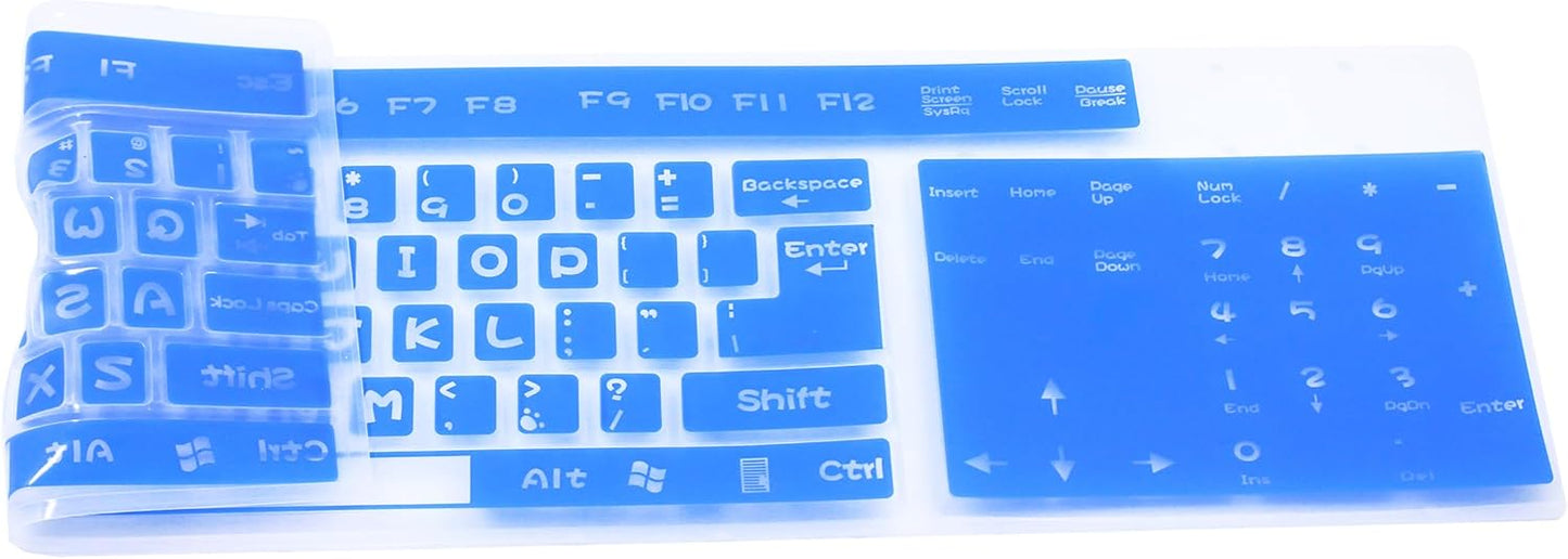 Full - Size Keyboard Protector: Ultimate Protection with Vibrant Blue Style