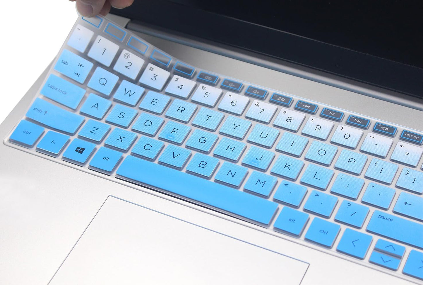 Gradient Blue Keyboard Protector: Stylish Protection for Your Keyboard