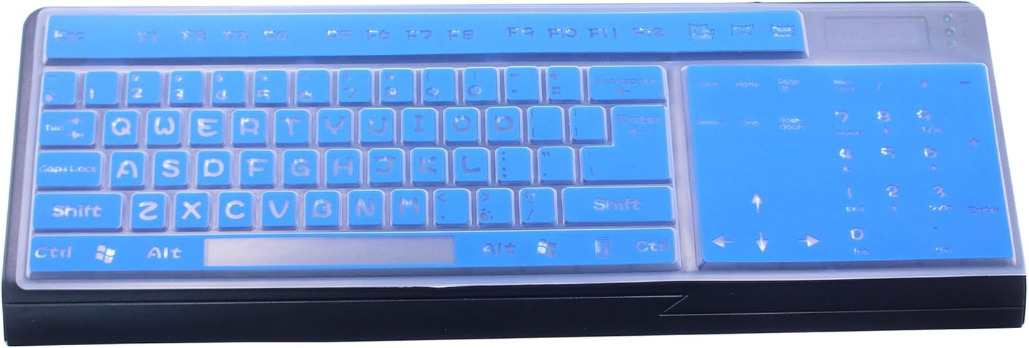 Full - Size Keyboard Protector: Ultimate Protection with Vibrant Blue Style