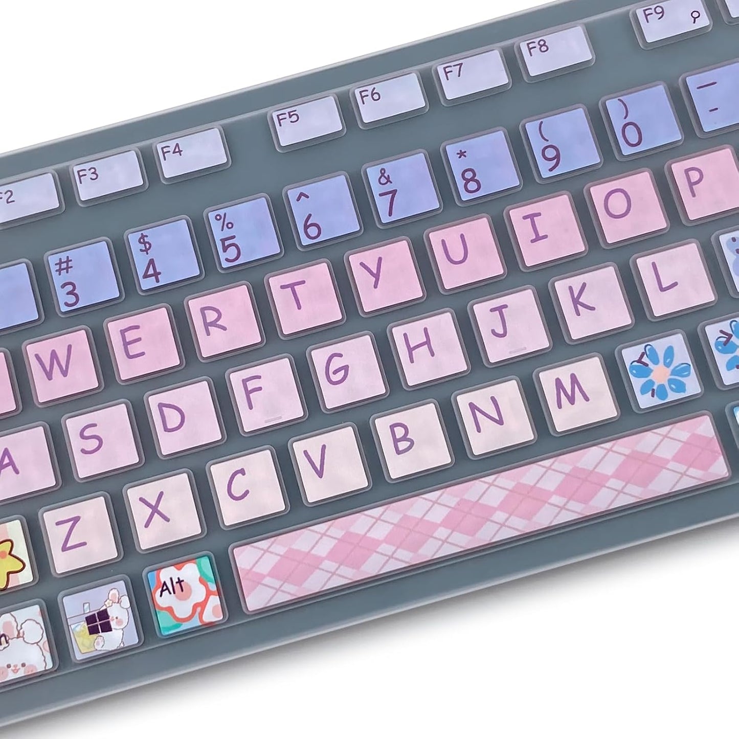 Cute Cartoon Keyboard Cover | Sweet Aesthetics & Full Protection