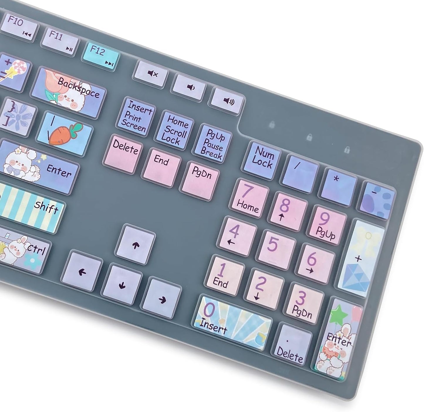 Cute Cartoon Keyboard Cover | Sweet Aesthetics & Full Protection