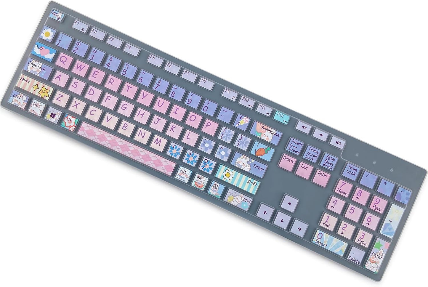 Cute Cartoon Keyboard Cover | Sweet Aesthetics & Full Protection