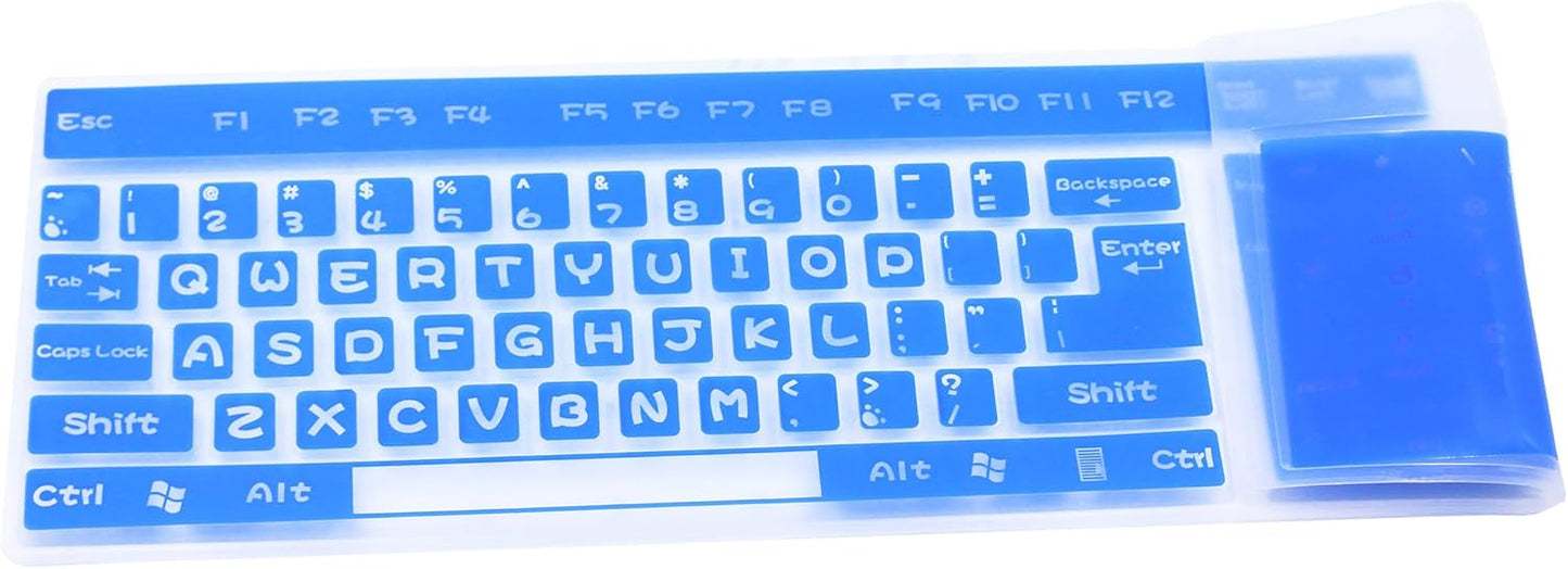 Full - Size Keyboard Protector: Ultimate Protection with Vibrant Blue Style