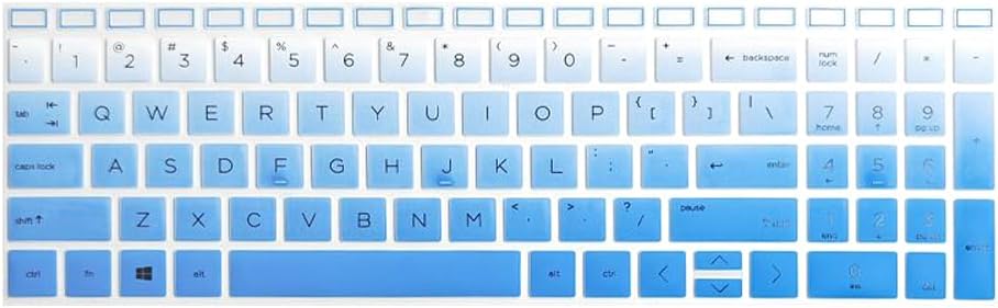 Gradient Blue Keyboard Protector: Stylish Protection for Your Keyboard