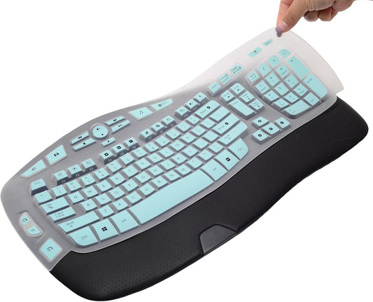 Ergonomic Keyboard Silicone Cover | Full Protection, Comfortable Typing, Washable & Durable