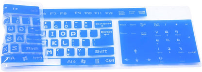 Full - Size Keyboard Protector: Ultimate Protection with Vibrant Blue Style