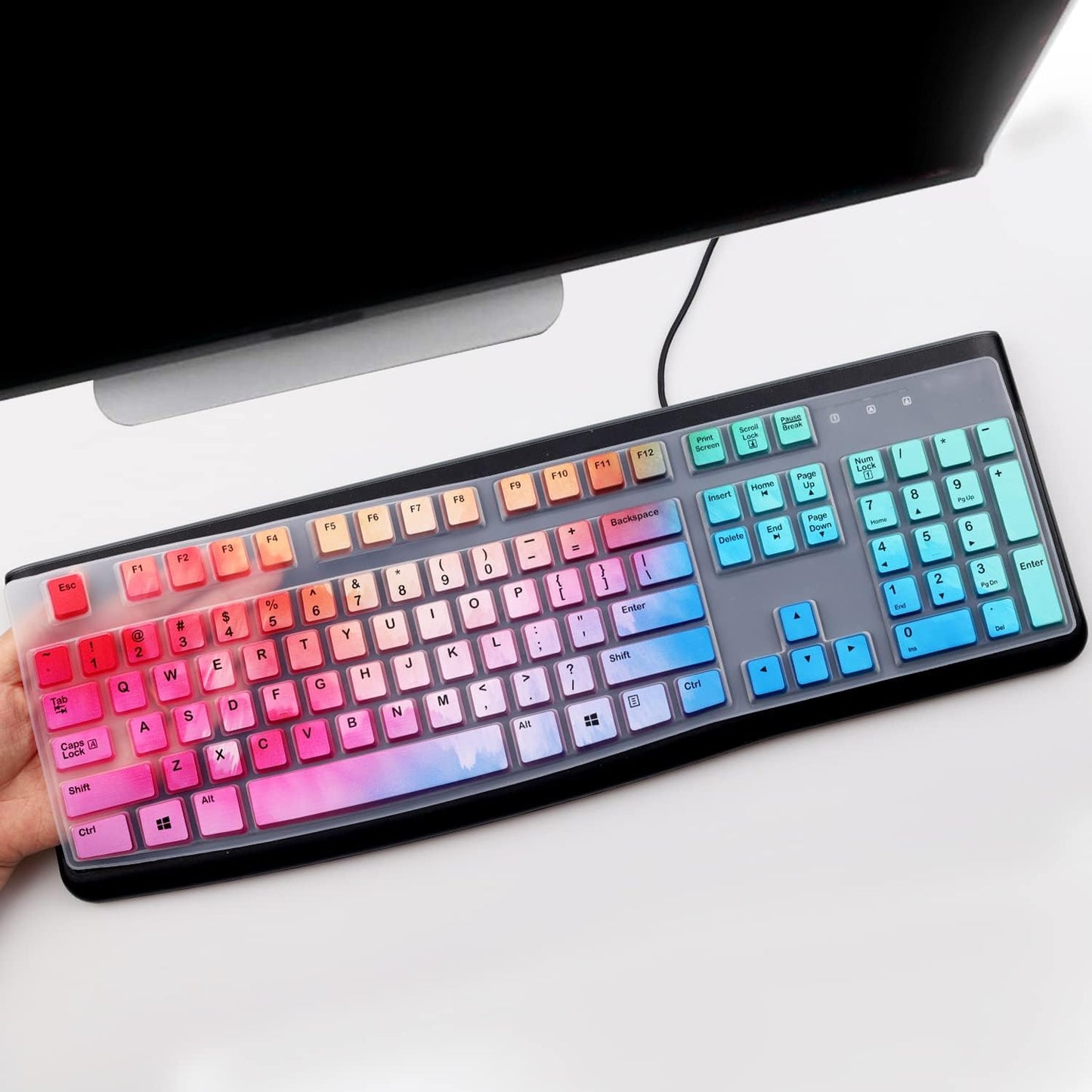 Gradient - Colored Keyboard Protector: Blend of Style, Protection, and Functionality