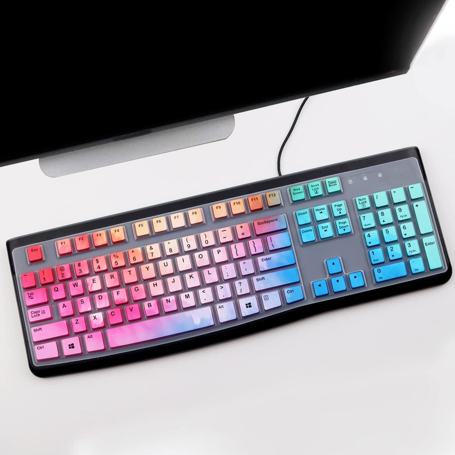 Gradient - Colored Keyboard Protector: Blend of Style, Protection, and Functionality