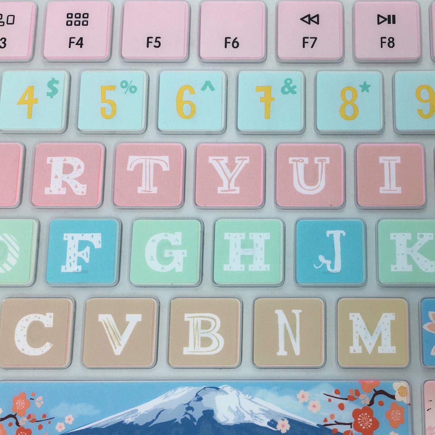 Creative Gradient Keyboard Cover | Stylish & Functional, Washable Silicone
