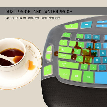 Ergonomic Keyboard Gradient Silicone Cover | Colorful Protection, Comfortable Typing, Washable & Durable