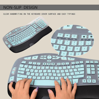 Ergonomic Keyboard Silicone Cover | Full Protection, Comfortable Typing, Washable & Durable